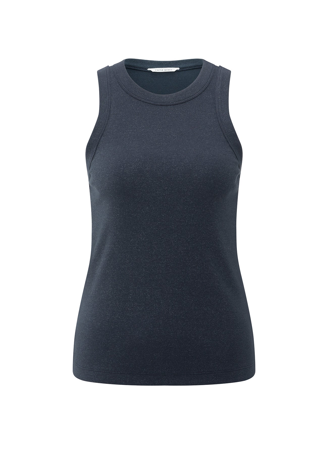 Rib Singlet With Metallic Coat : Inkwell Blue 94016