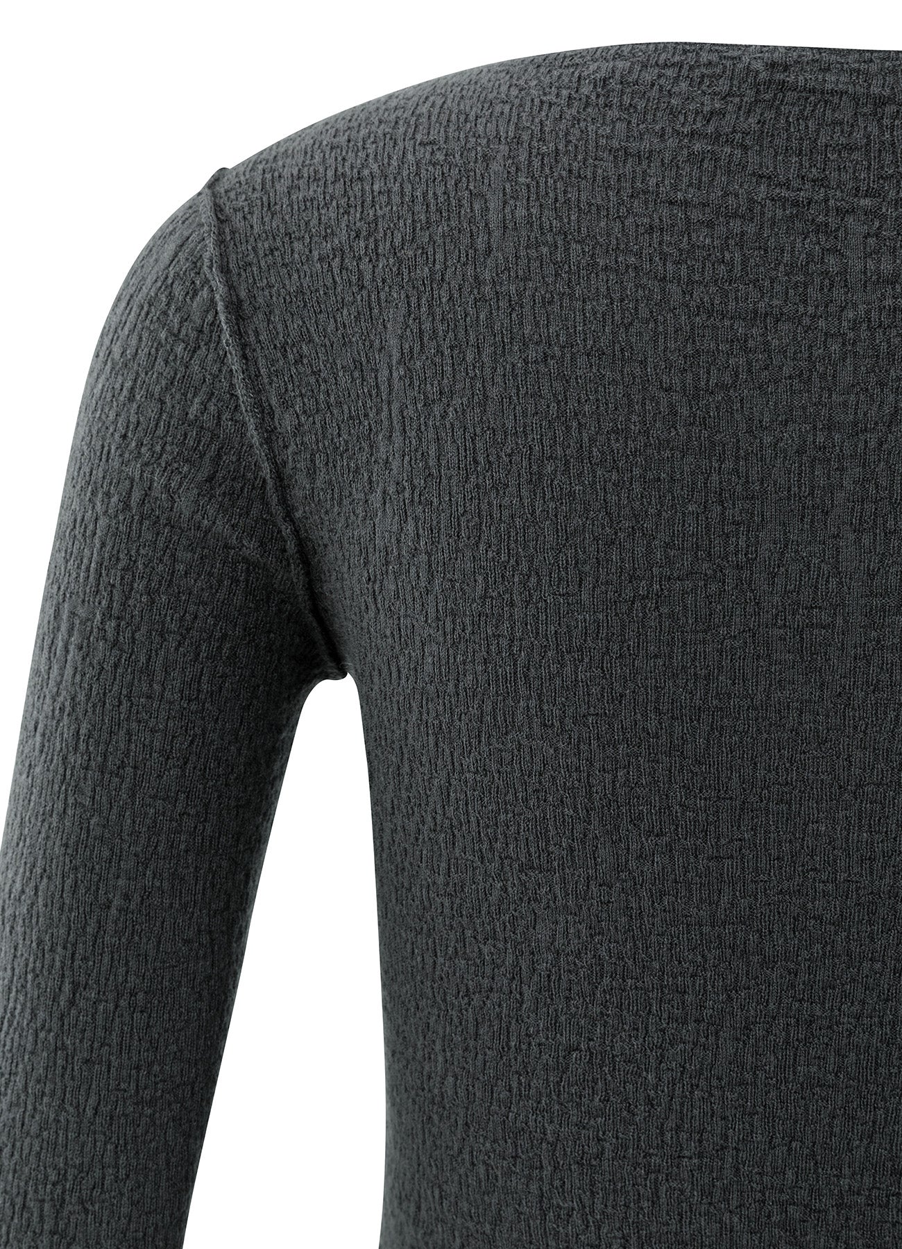 Light Structured Knitted Top : Oyster Black 90205