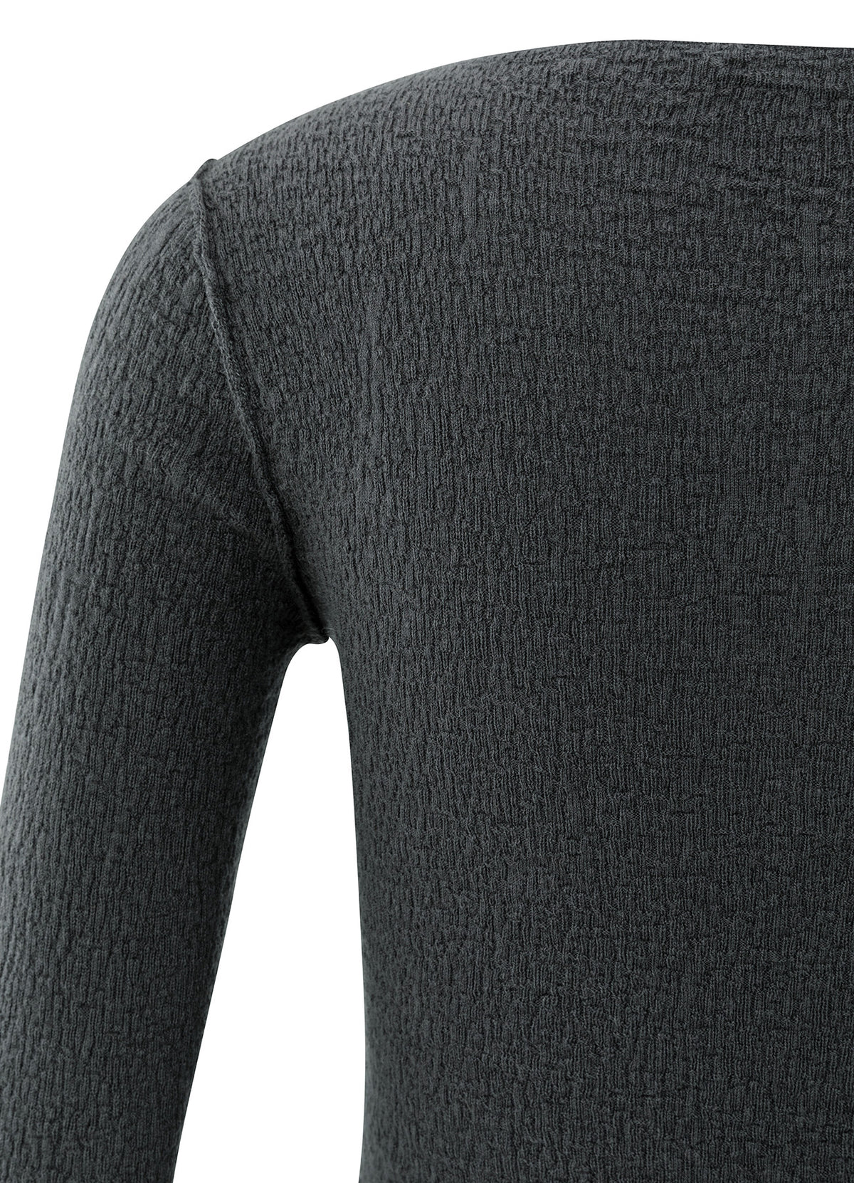 Light Structured Knitted Top : Oyster Black 90205