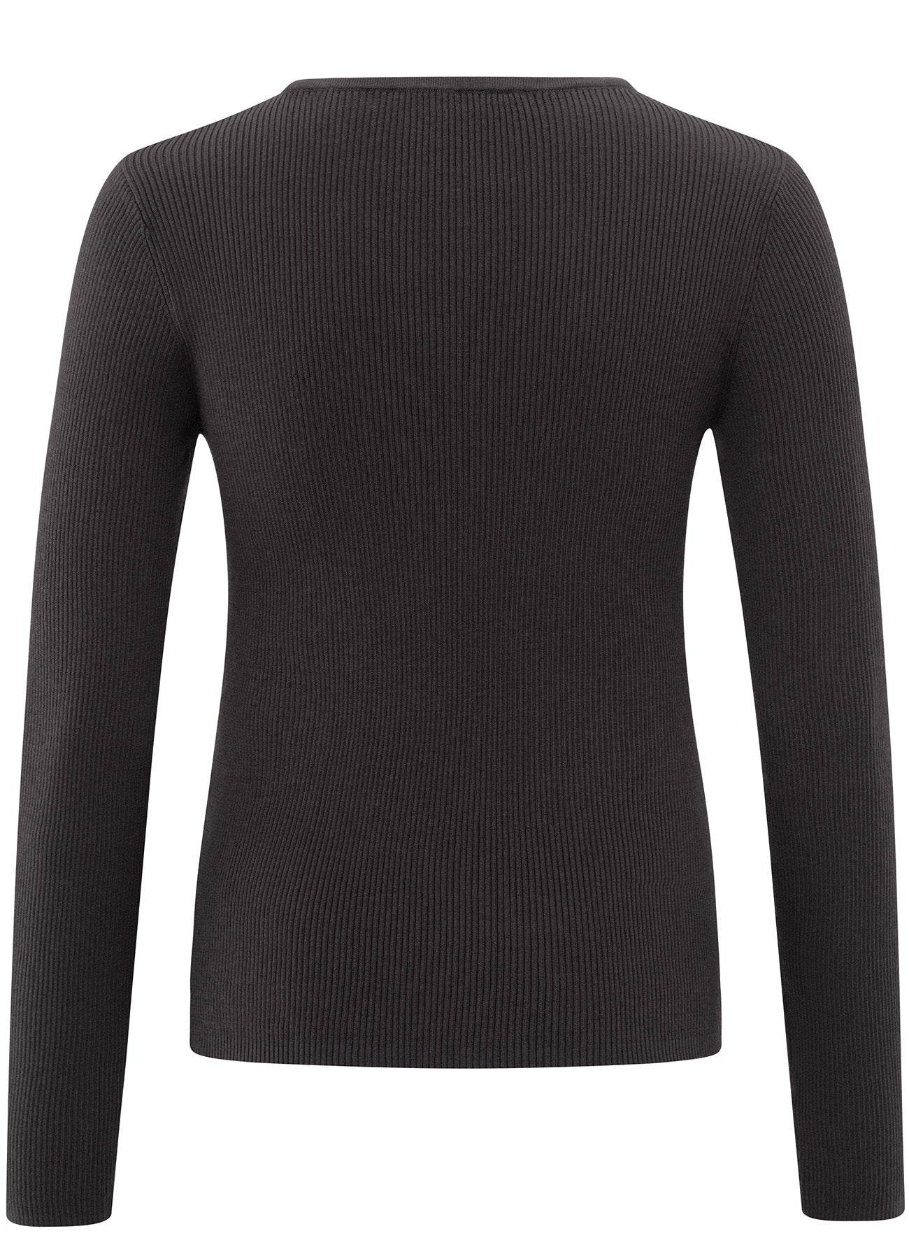 Rib Stitch Fitted Sweater With Buttons : Phantom Dessin 942051