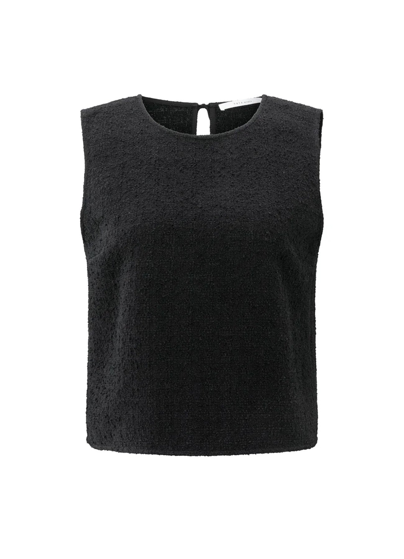 Sleeveless Top W. Bows At Back : Black 99034