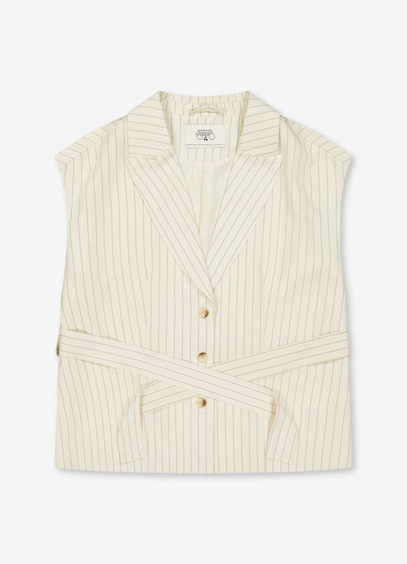 Sleeveless Jacket : Chalk