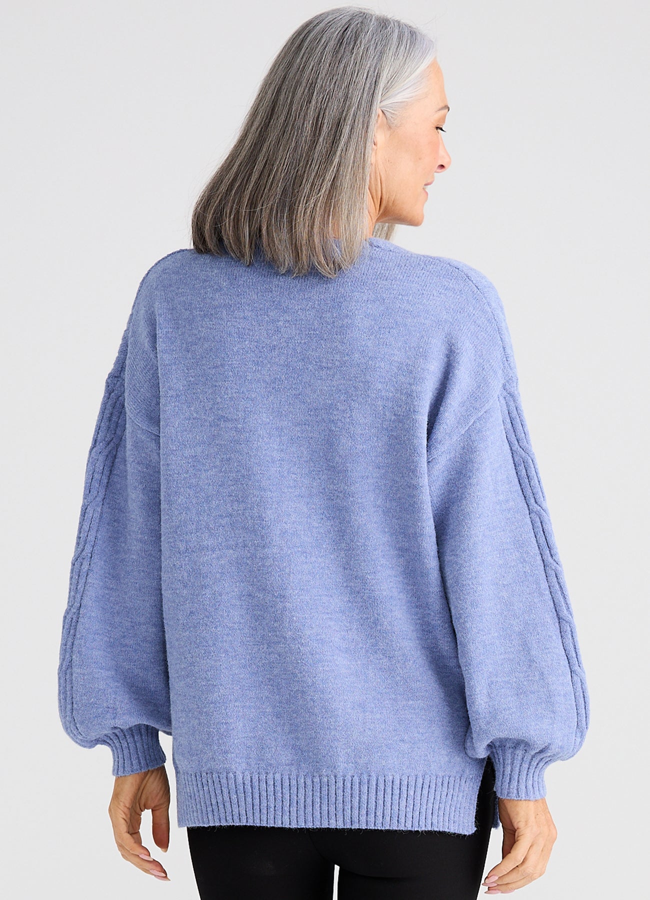 Jordi Knit Jumper : Steel Marle