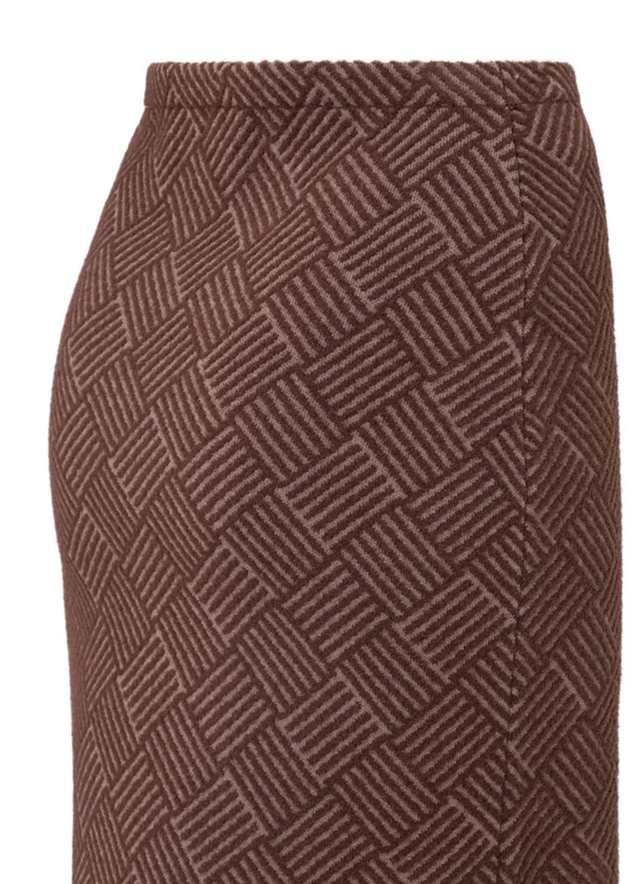 Jaquard Knitted Skirt : Fudge Purple Dessin 940512