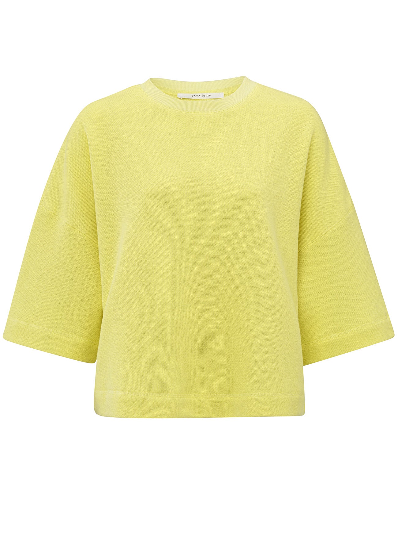 Short Sleeve Sweatshirt : Lemon Grass Yellow 20626