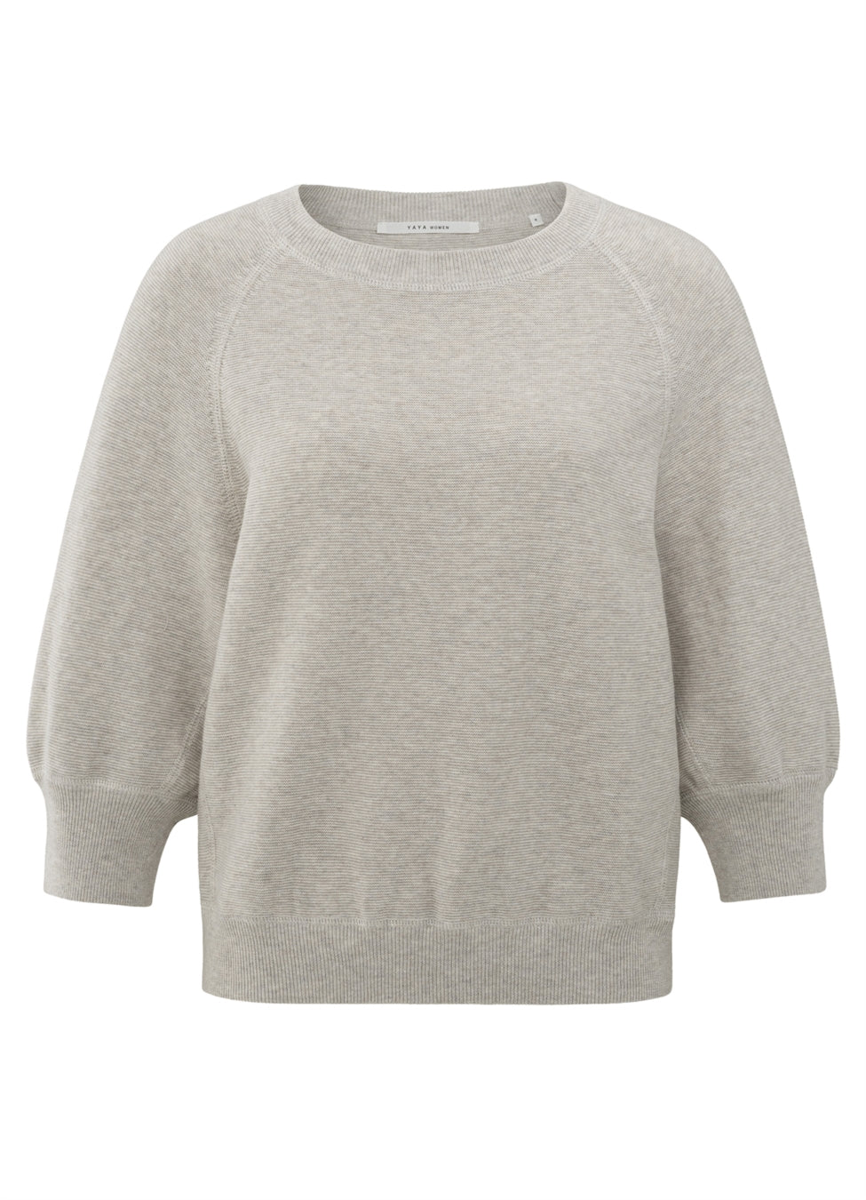 Sweater With Raglan : Milk Brown Melange 999512