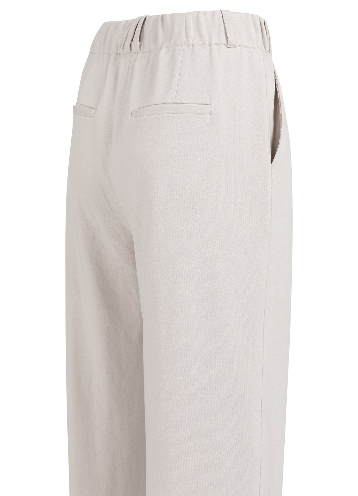 Jersey Wide Leg Trousers With : Temple Gray 30005