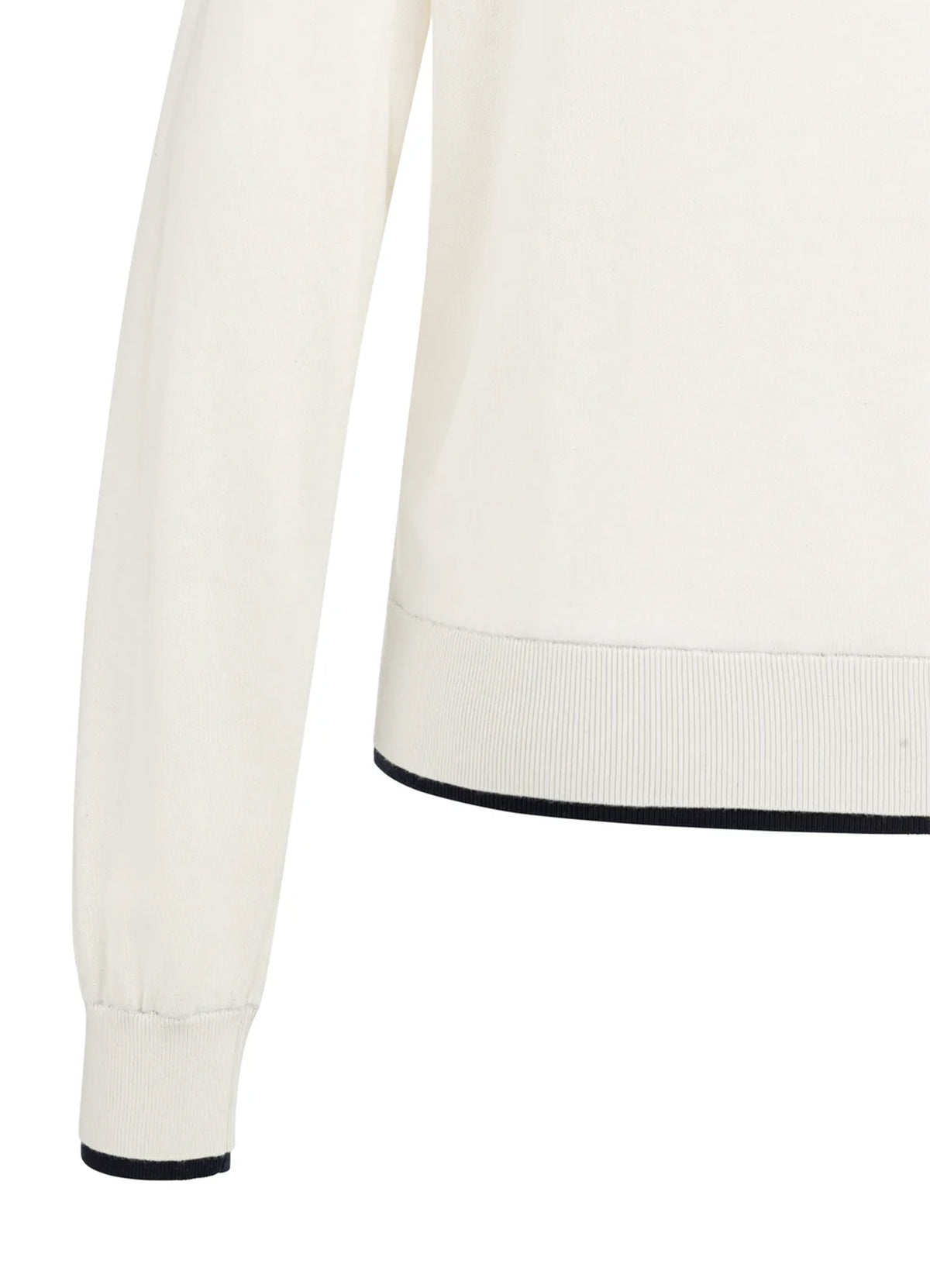 Boatneck Sweater Ls : Ecru Dessin 990531