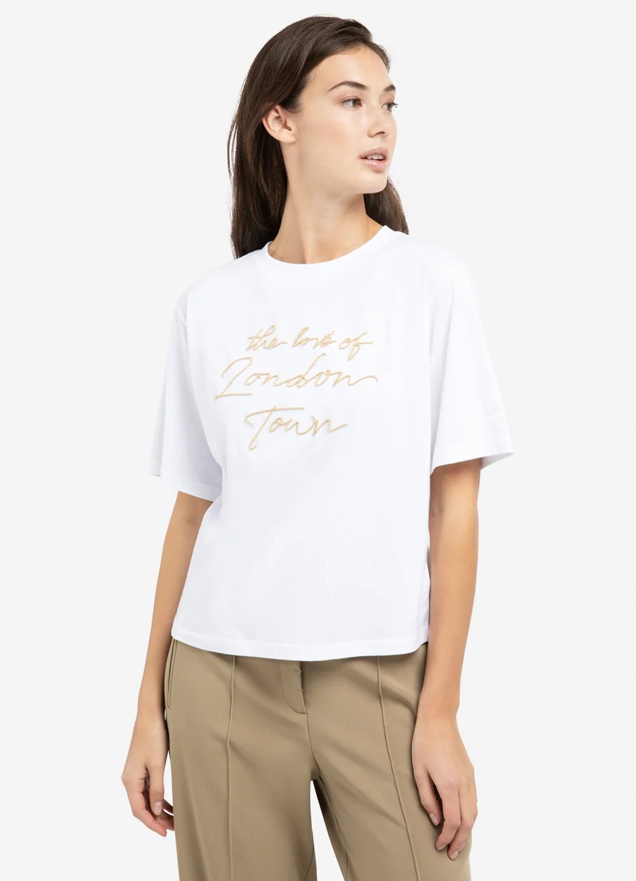 Short Sleeve T-Shirt With Floc : Reed Yellow Dessin 309151