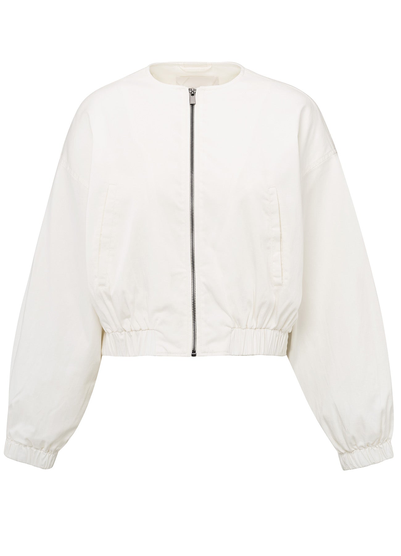 Woven Cropped Summer Bomber Jacket : Off White 99983