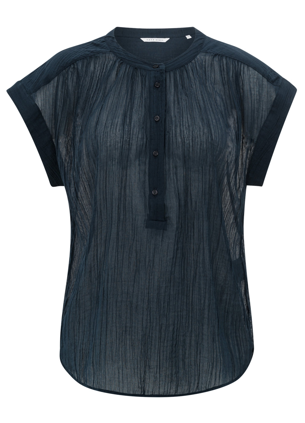 Flowy Polo Top : Total Eclipse Blue 94010