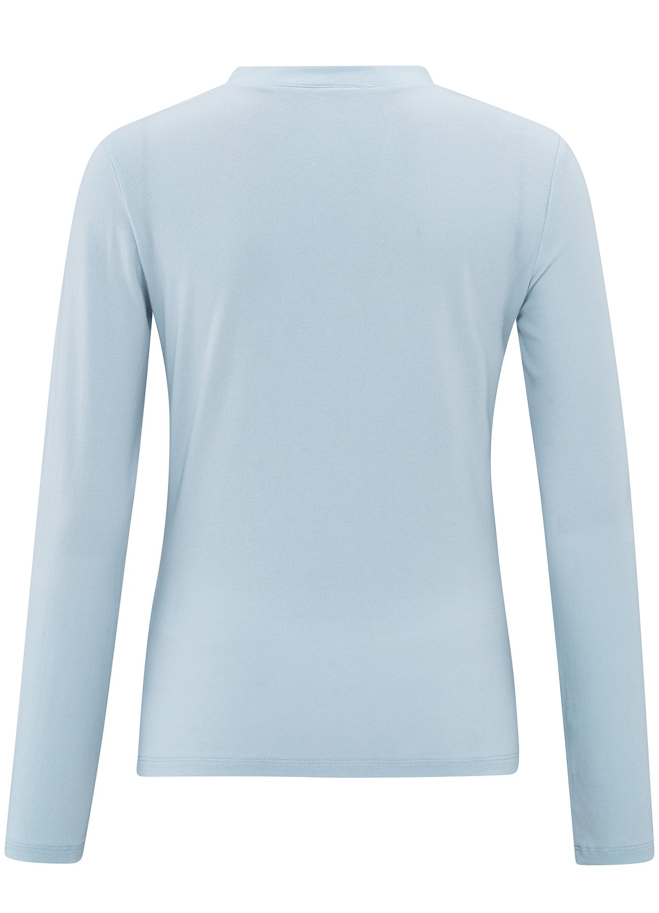 Jersey Henley Top With Long Sleeves : Gray Dawn Blue 44106