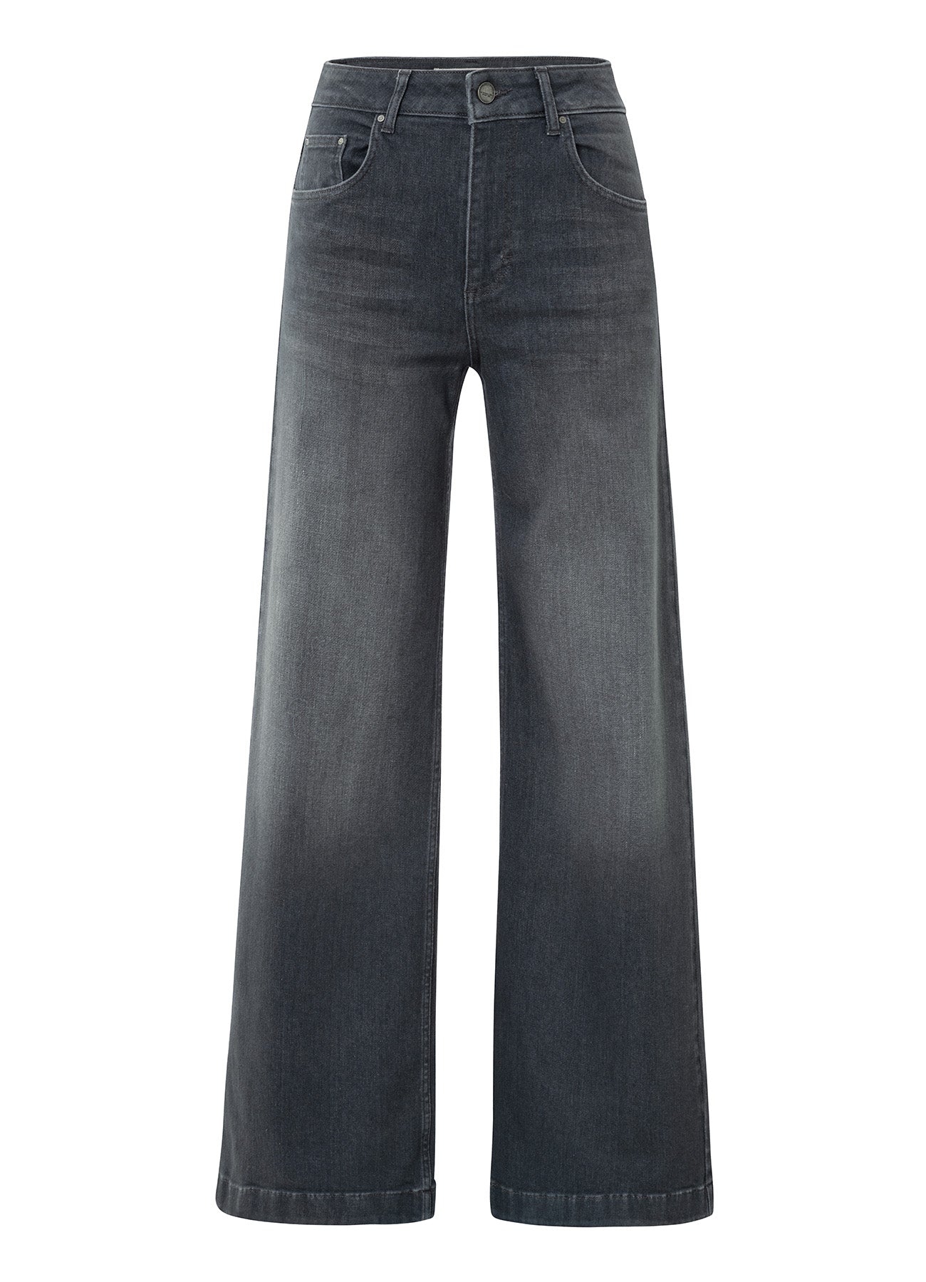 Hw Lose Wide Denim : Grey Denim 01113