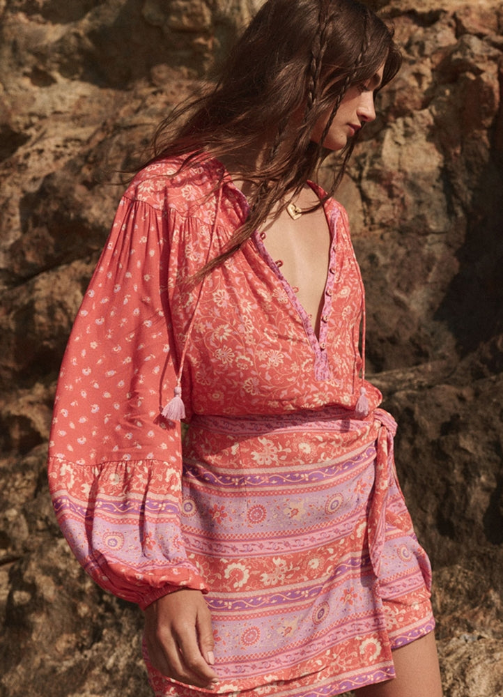 Sunshine Bandit Blouse : Cayenne