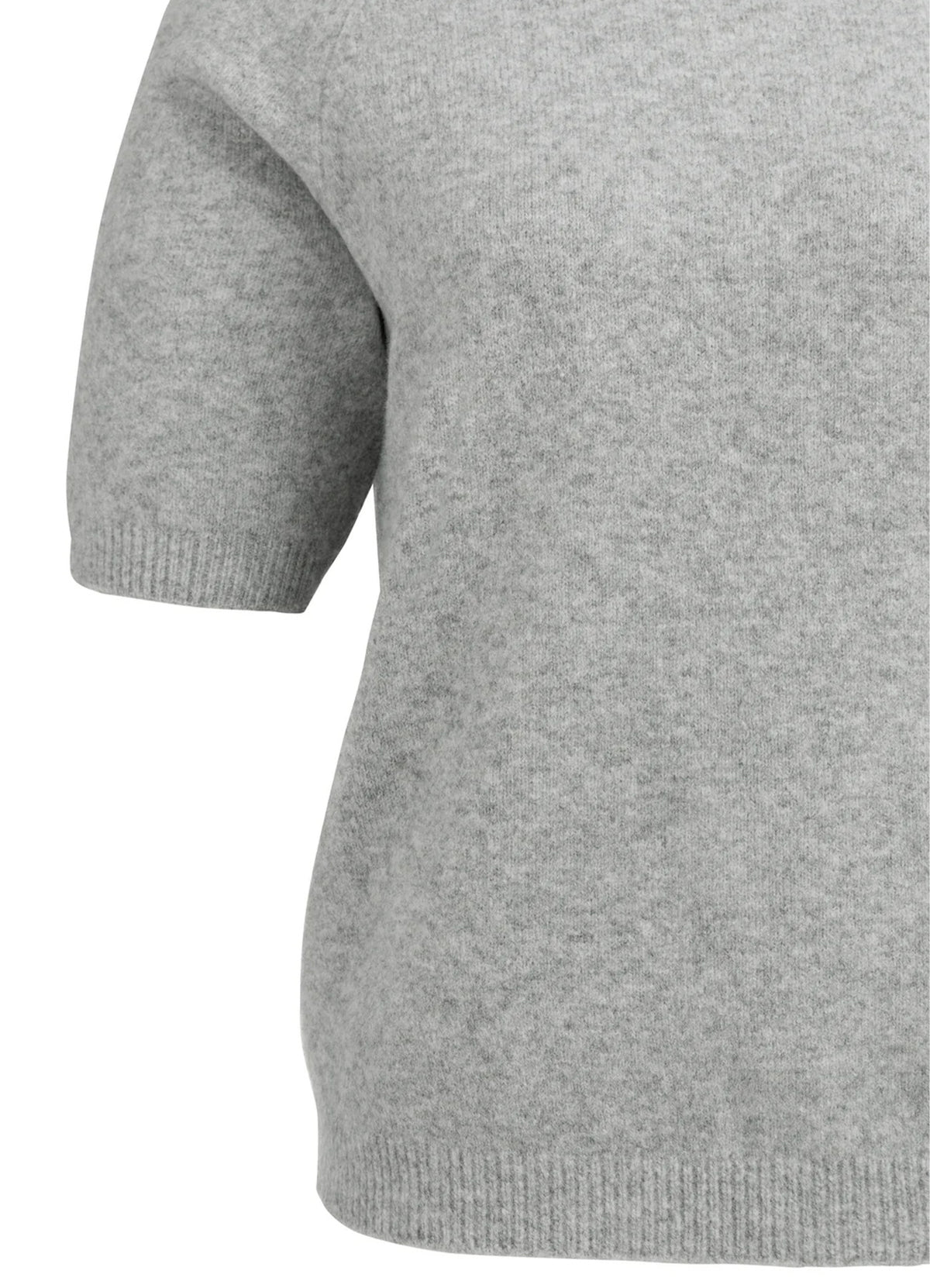 Raglan Short Sleeve Sweater : Iron Grey Melange 990472