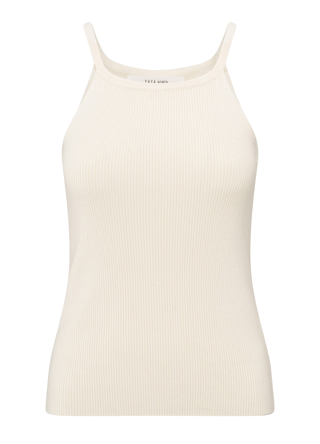 Rib Stitch Knitted Tanktop : Off White Knit 99990