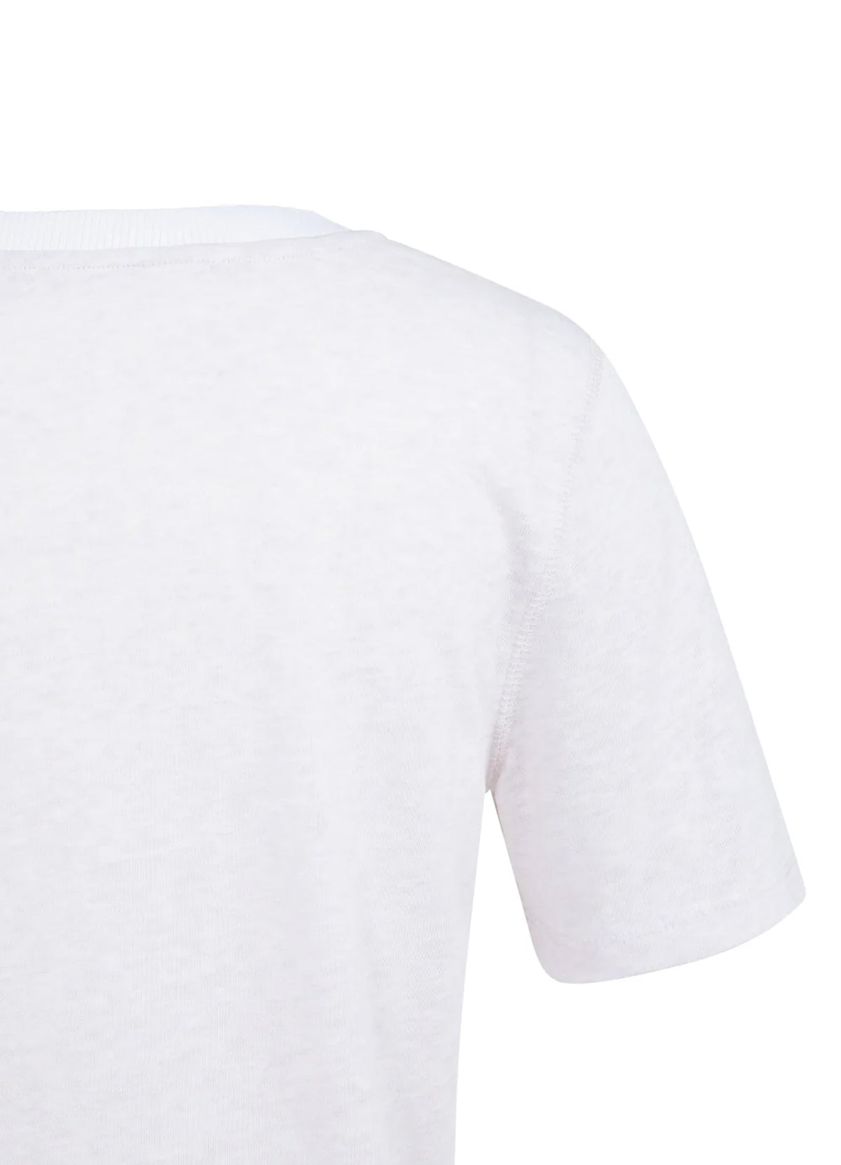Melange T-Shirt With Ribbed Ne : Gray Lilac Melange 338042