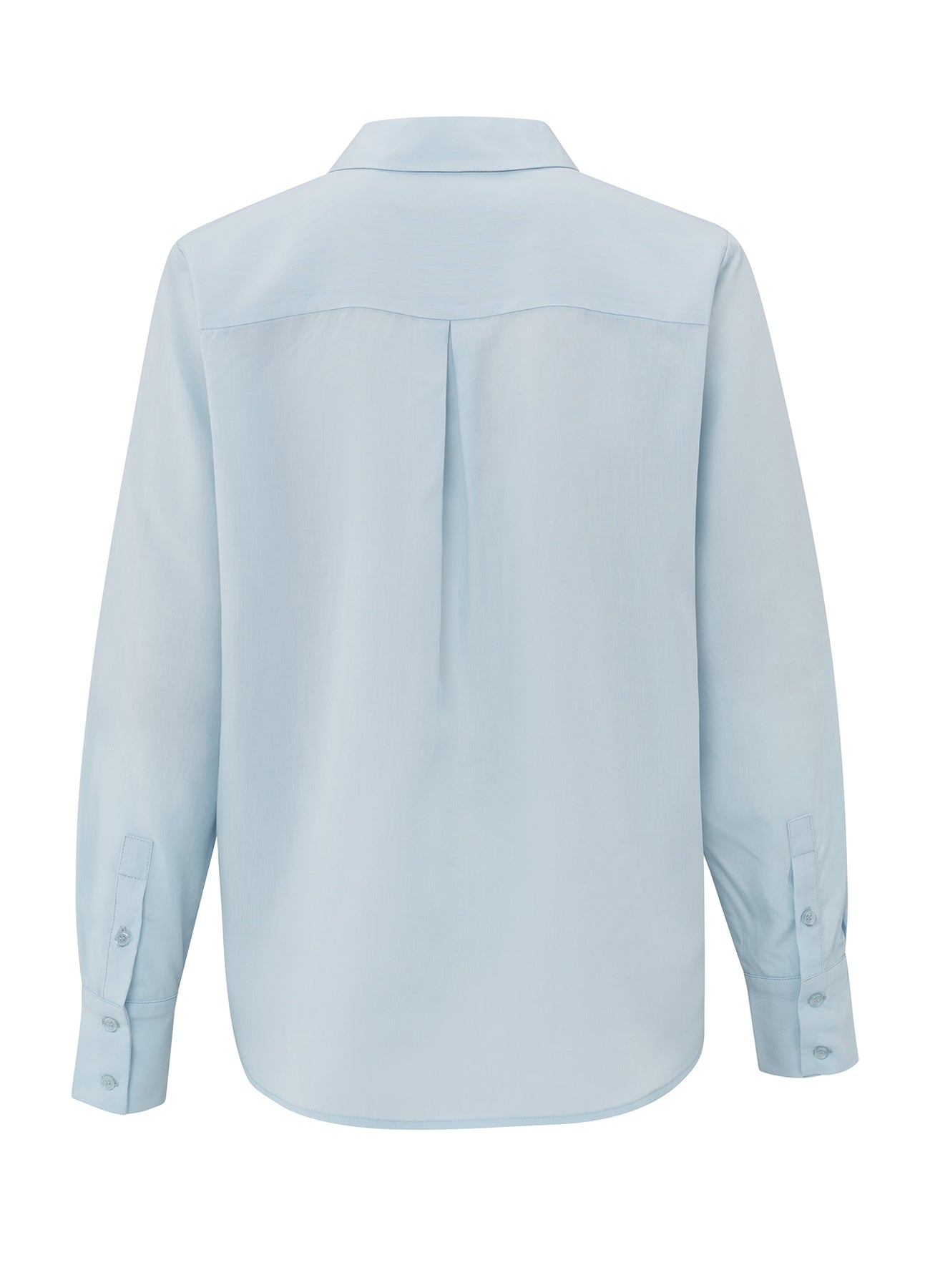 Soft Basic Blouse : Gray Dawn Blue 44106