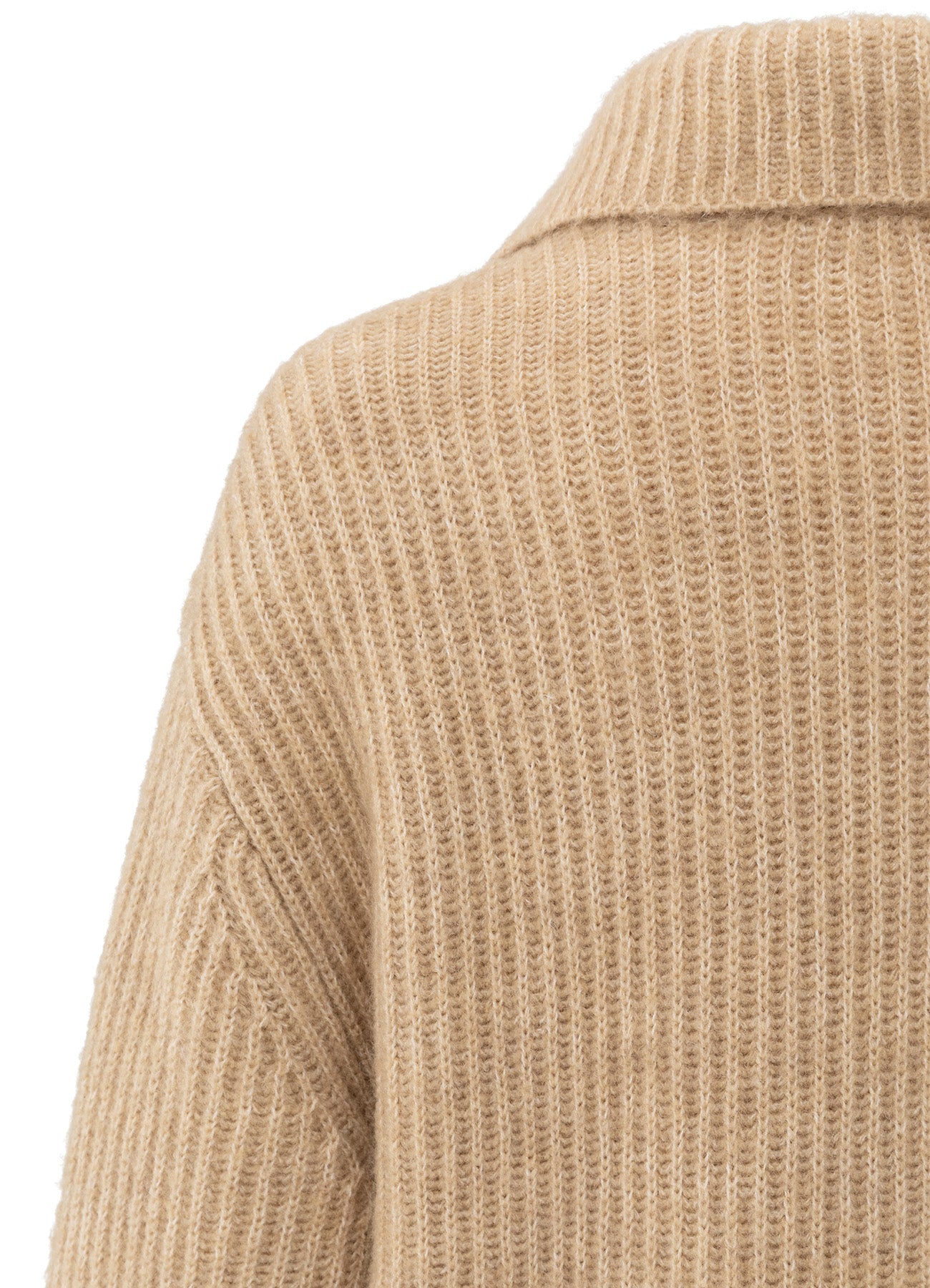 Long Cardigan In Heavy Stitch : Light Camel 615092