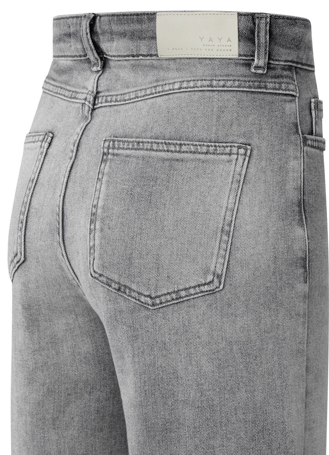 Loose Fit Hw Denim : Light Grey Denim 916191