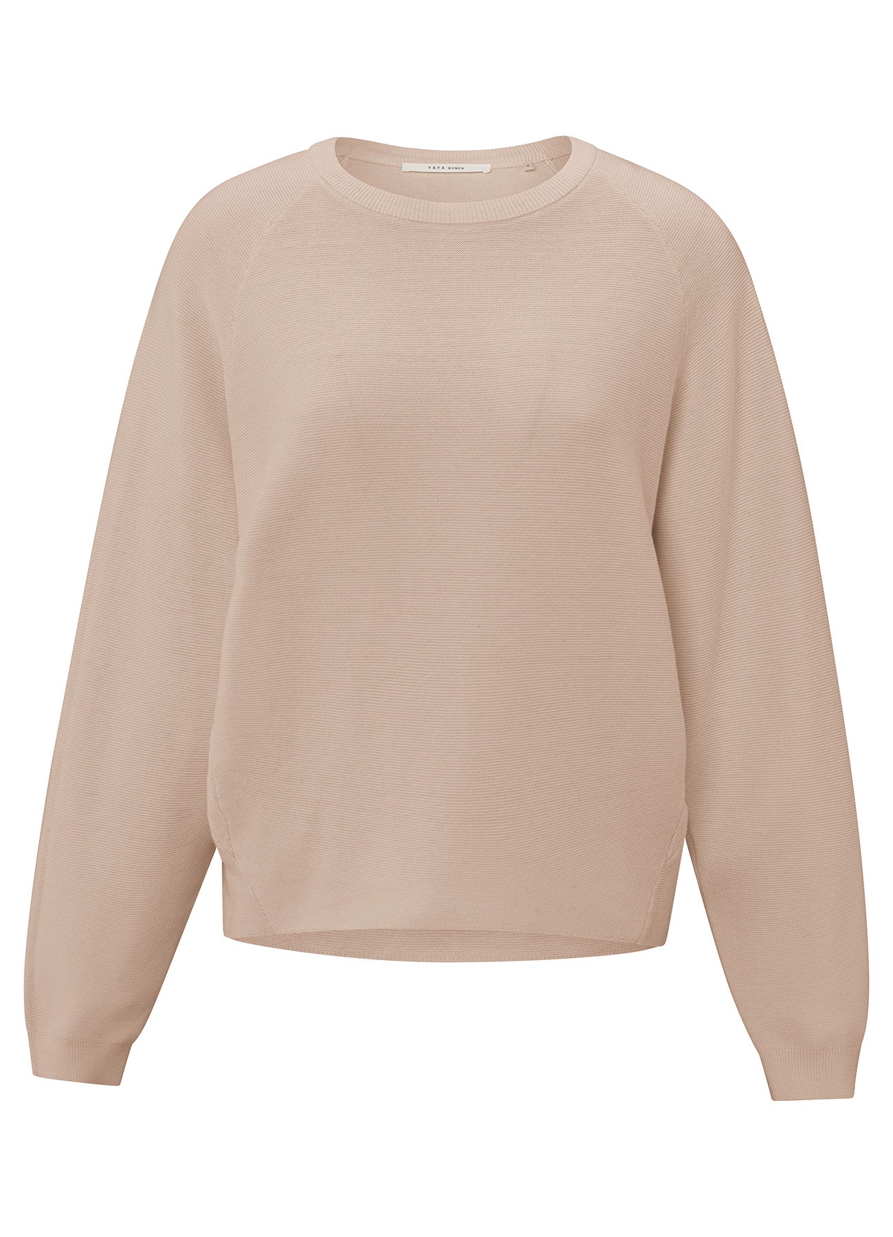 Sweater With Seam Details : Dusty Pink 99978