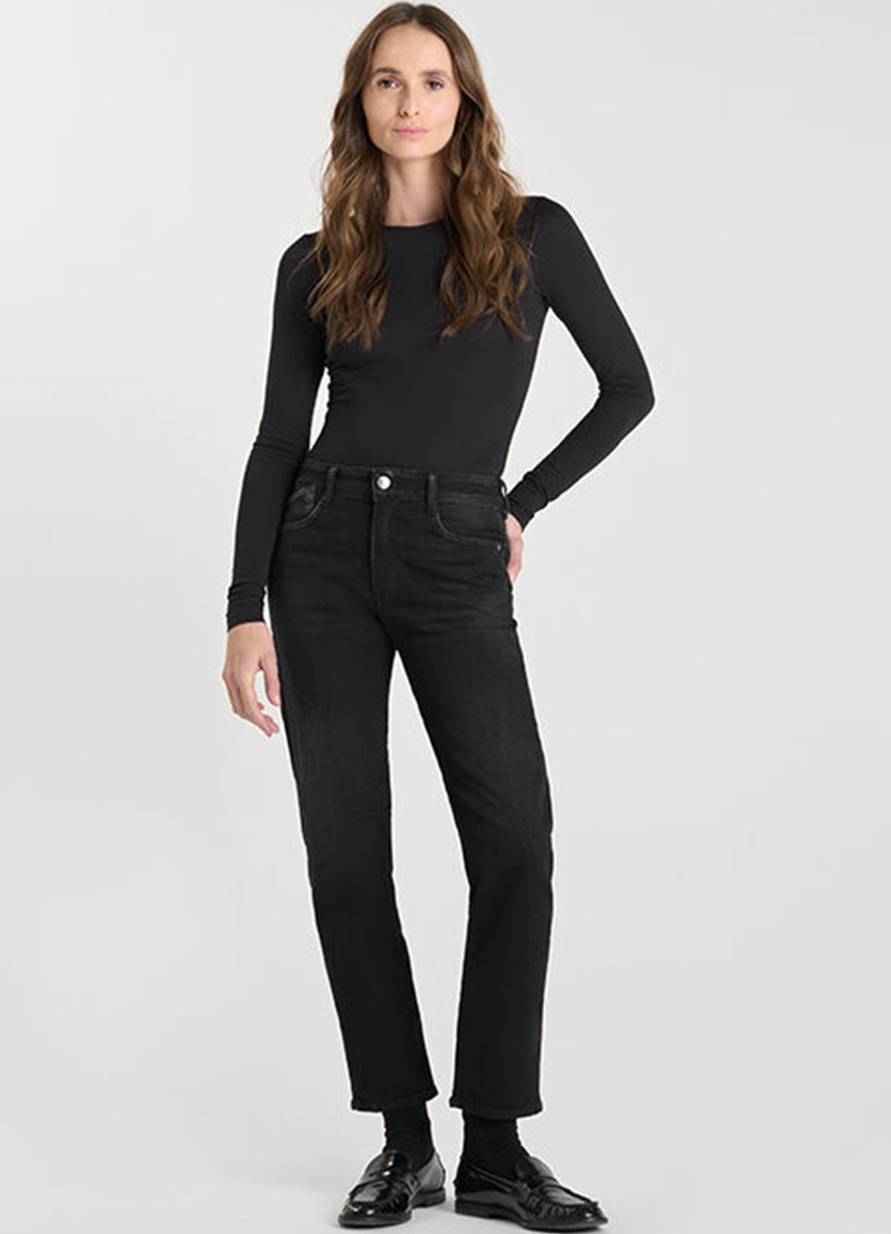 Denim Jeans : Black-Black