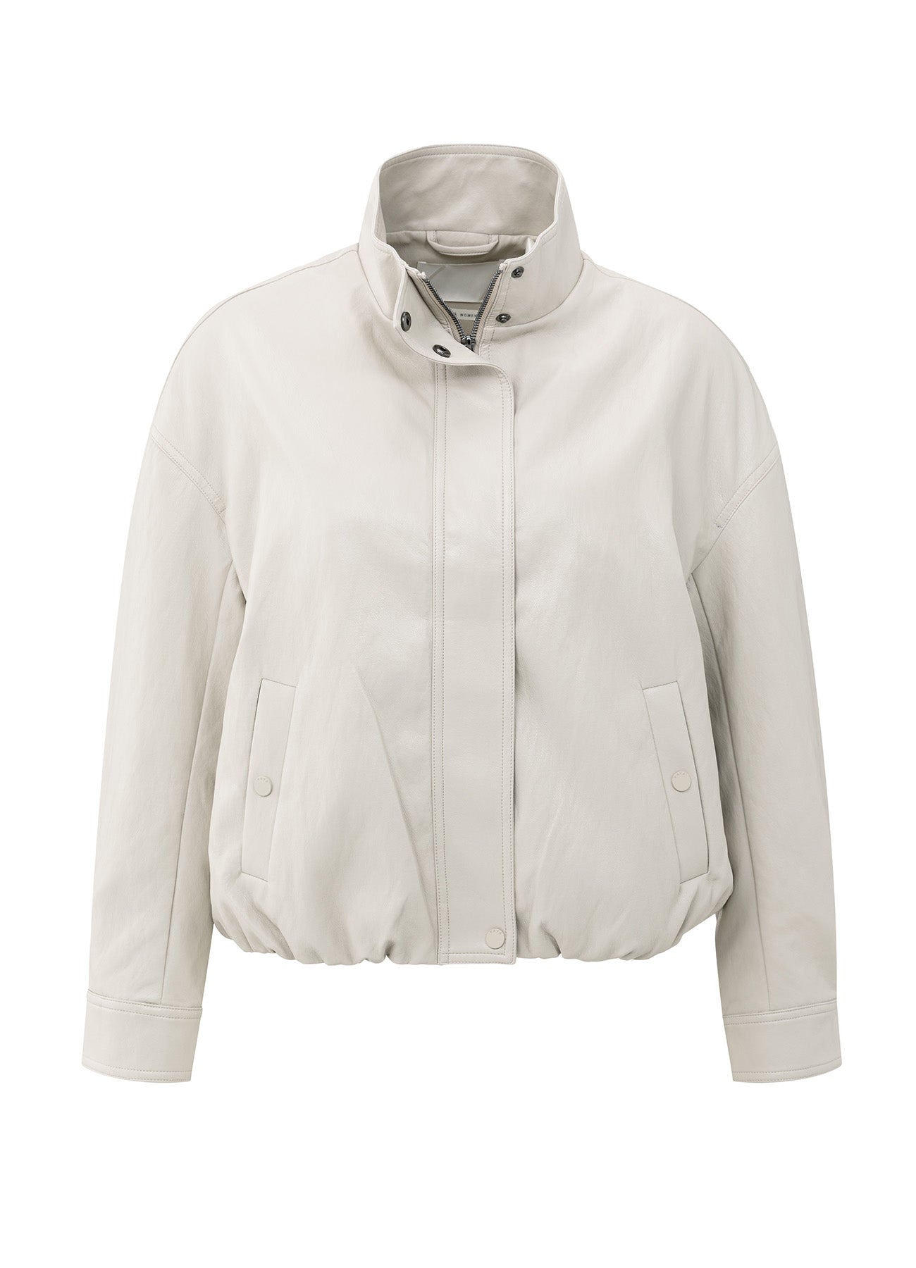 Faux Leather Jacket With Baloo : Chalk White 99005