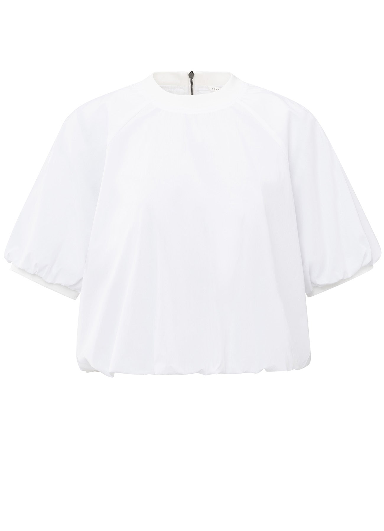Puffed Woven T-Shirt : Pure White 00000