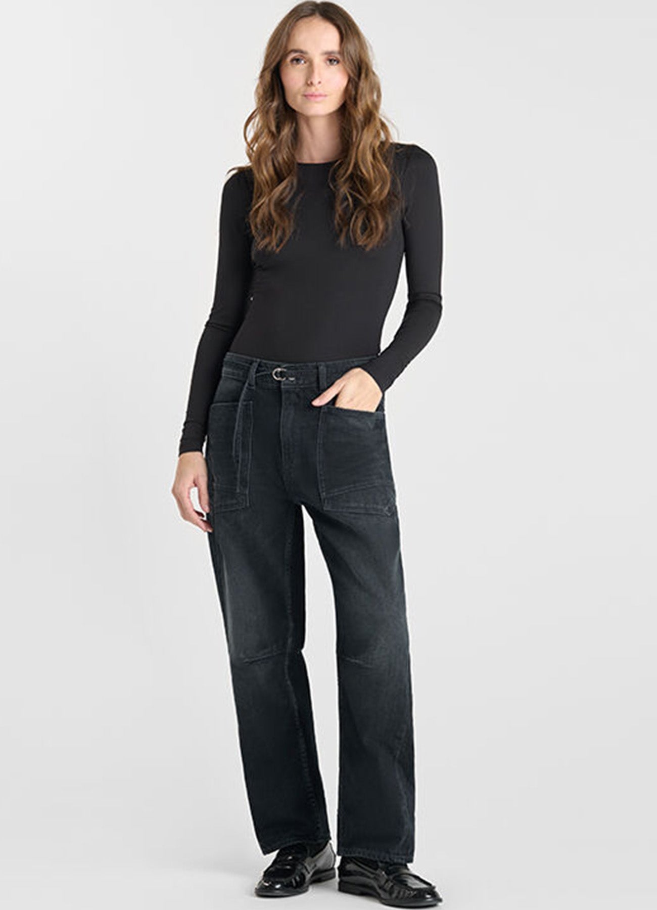 Denim Jeans : Blue/Black