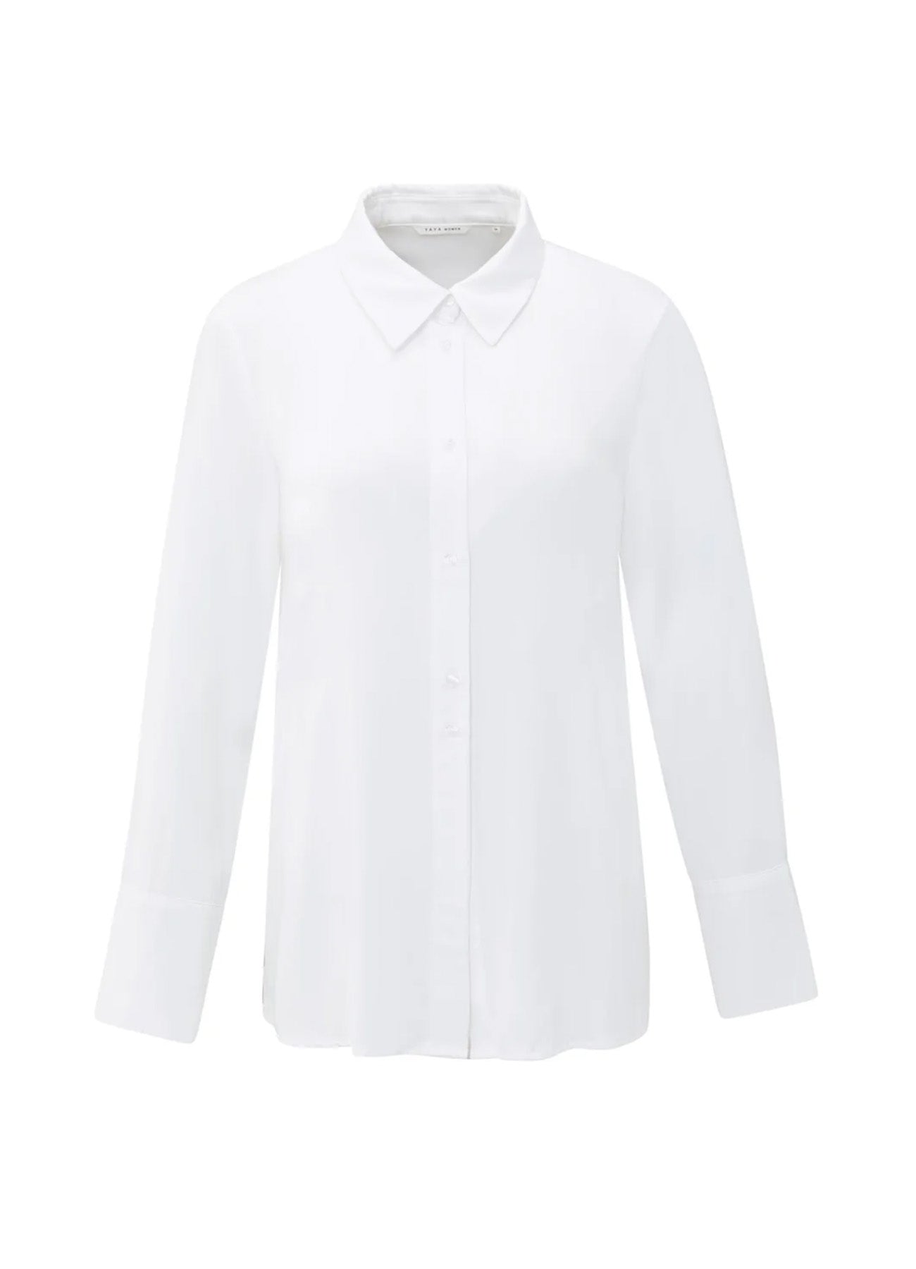 Blouse With Button Detail In Waist : Pure White 990332