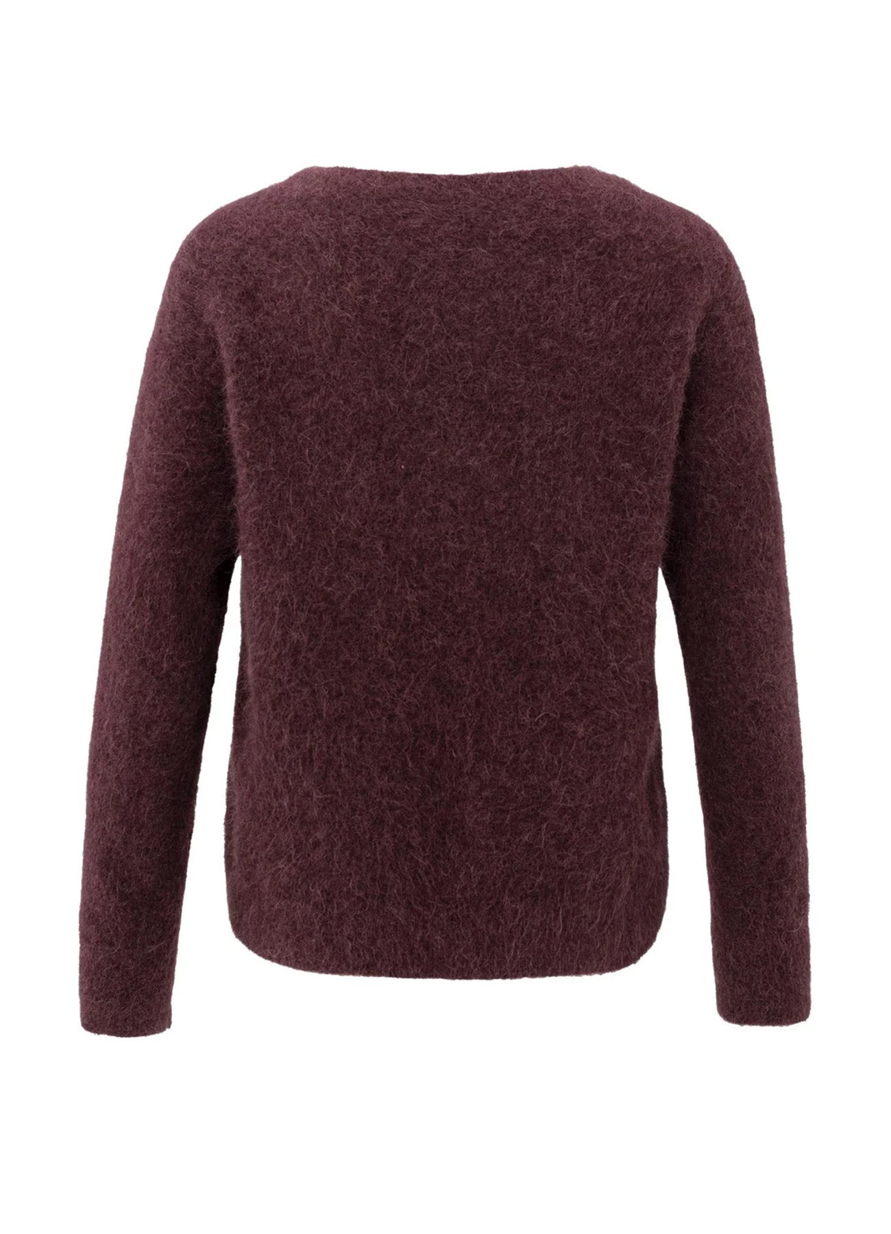 V-Neck Sweater Ls : Fudge Purple 990332