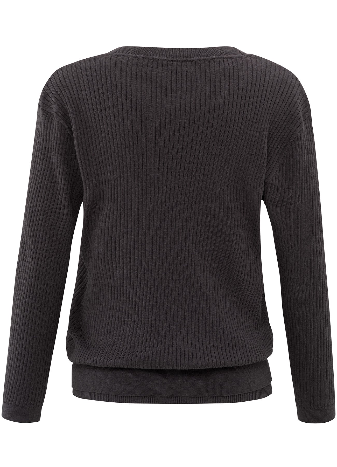 Round Rib Sweater With Tanktop : Phantom 94205