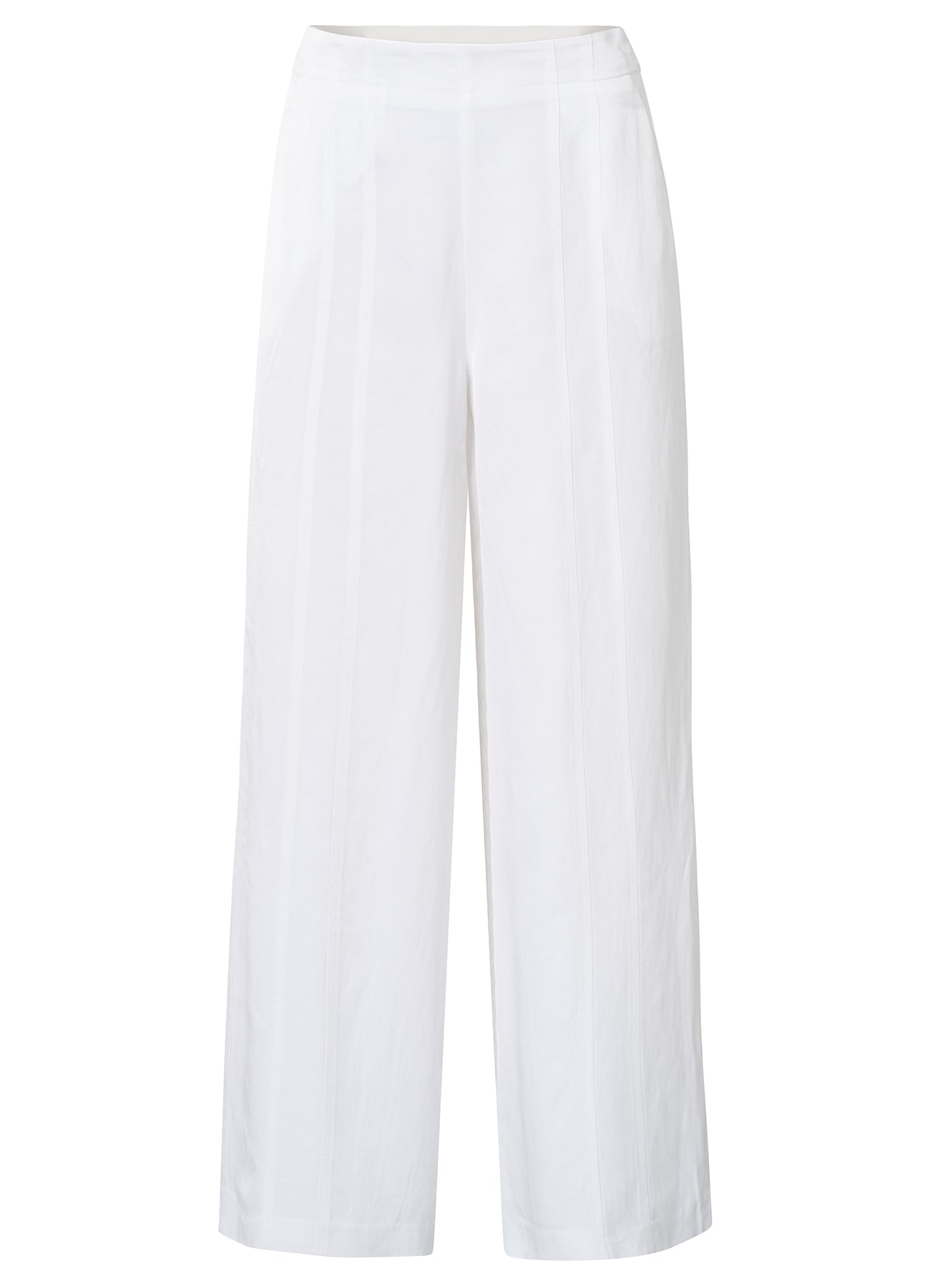 Woven High Waist Wide Leg : Crisp White 99963