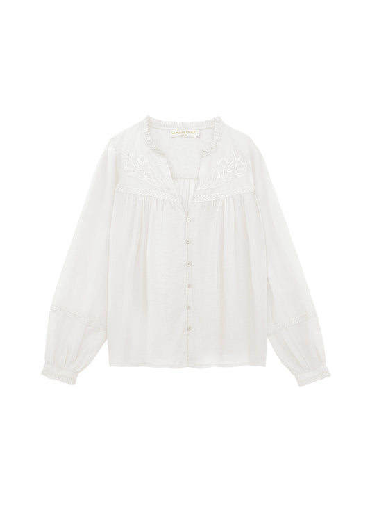 Blouse : 11-Ecru