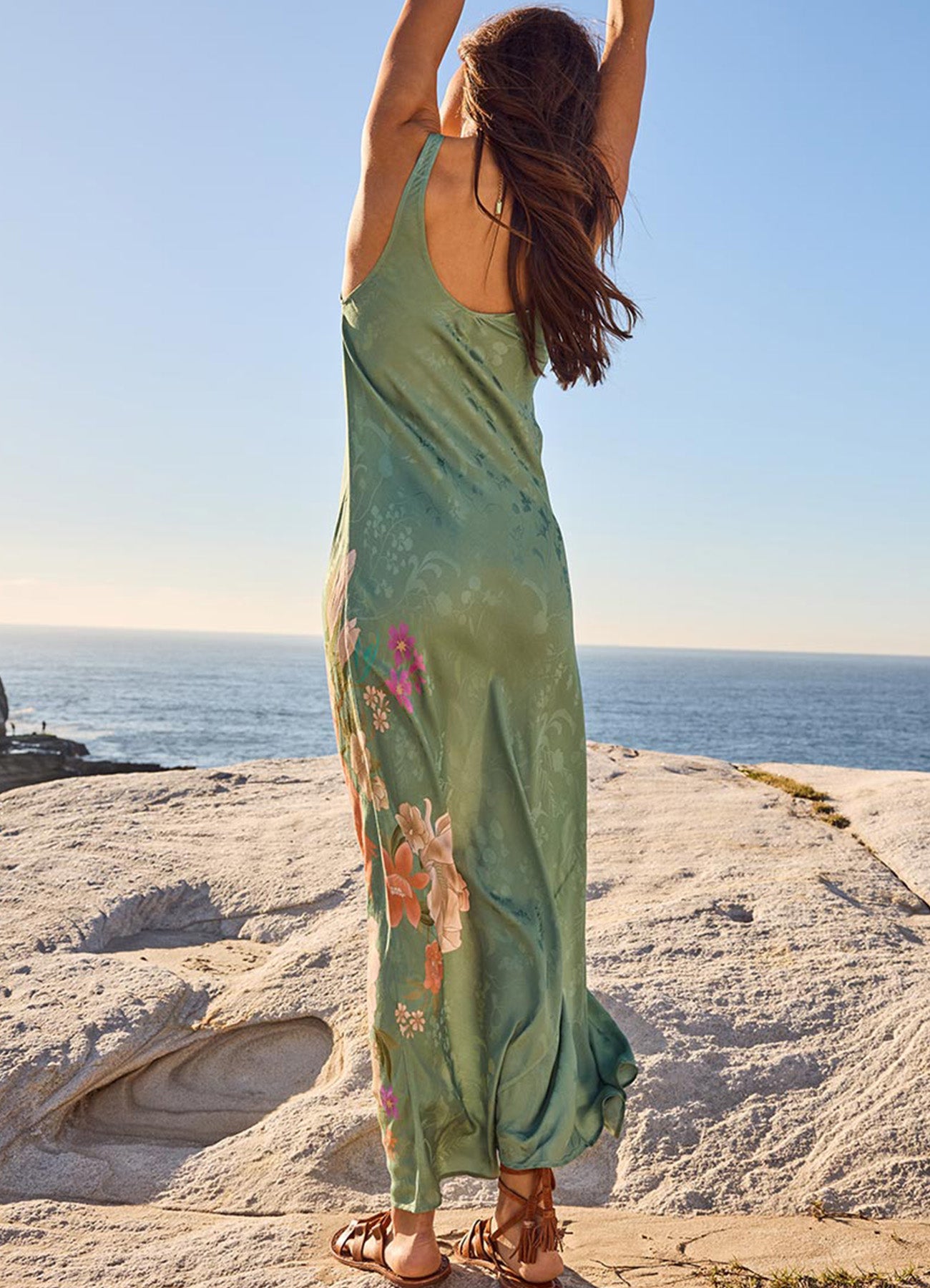 Floridian Bias Dress : Sage