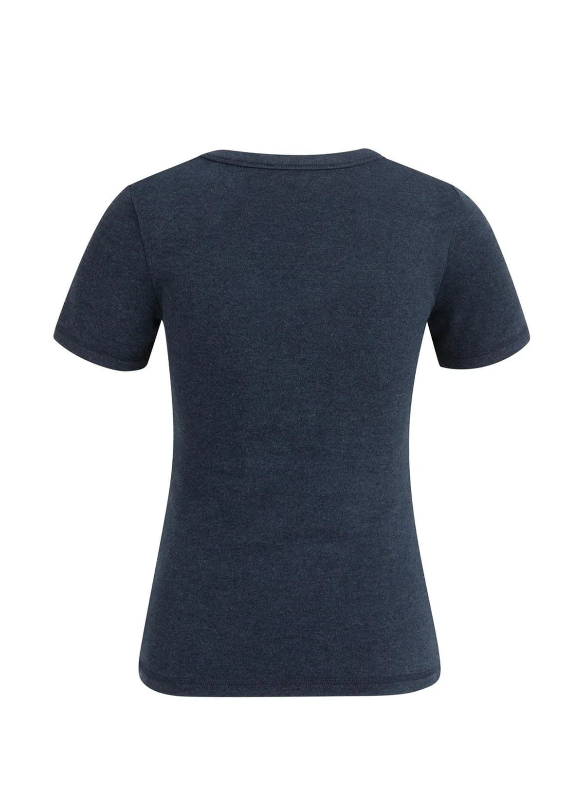 Round Neck Short Sleeve T-Shir : Navy Blazer Melange 939232