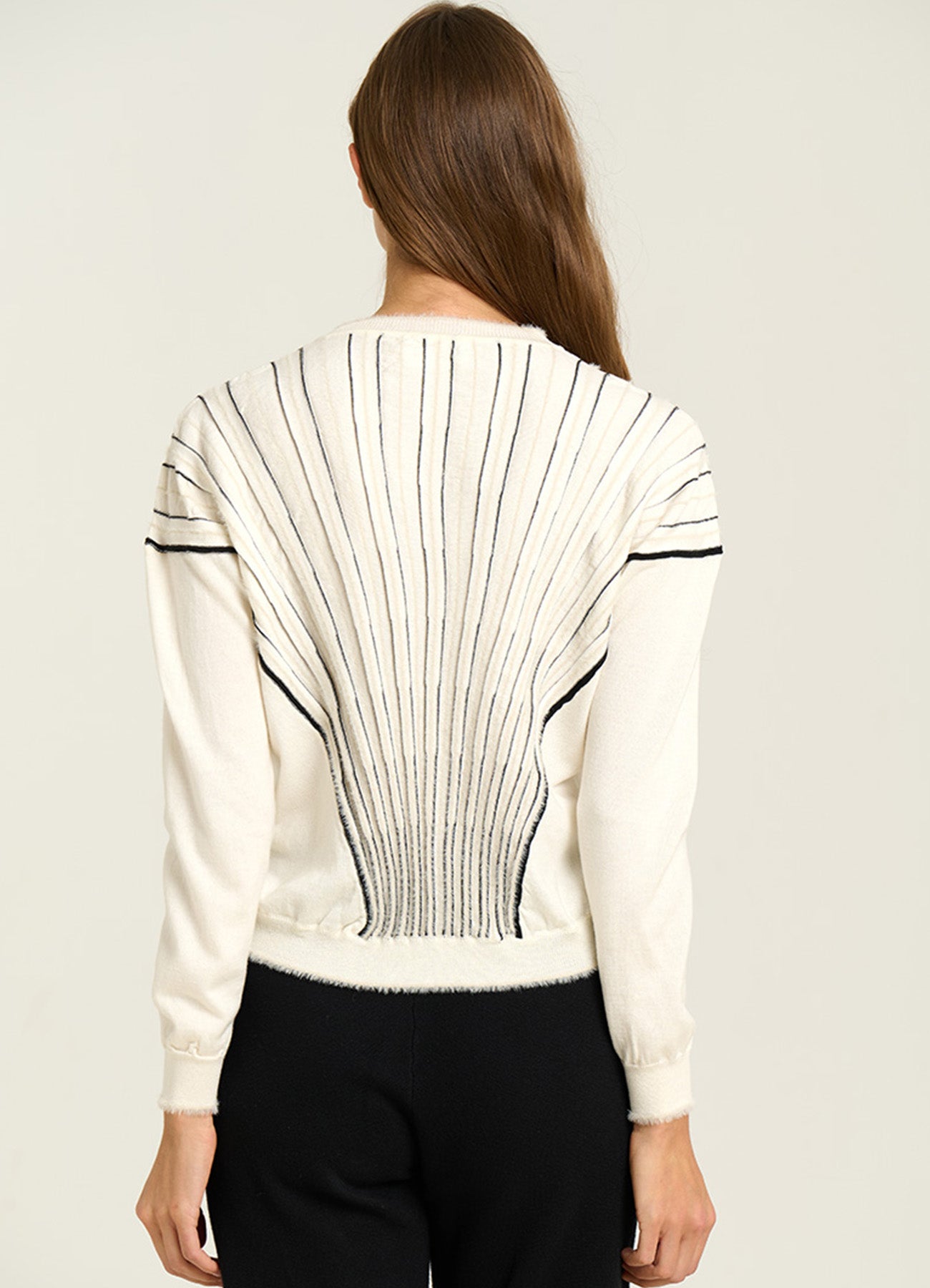 Sweater : 0000-Cream/Black