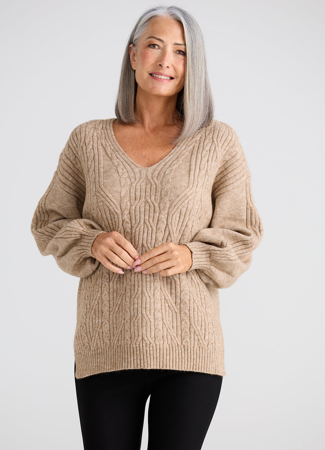 Jordi Knit Jumper : Oat Marle