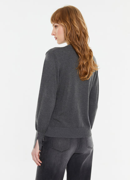 Cardigan : Grey-34