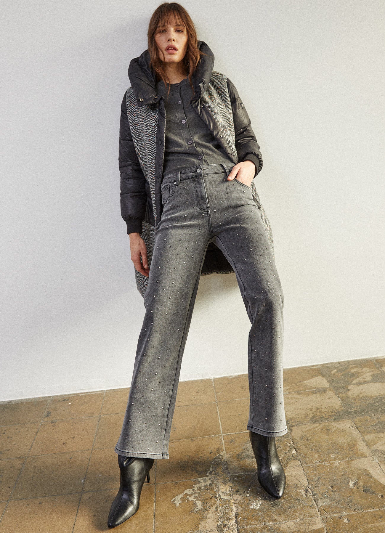 Pants : Grey-42
