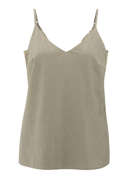 Singlet With Lace : Seneca Rock Beige 71107