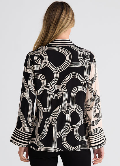 Lucy Shirt : Ink Lines Multi