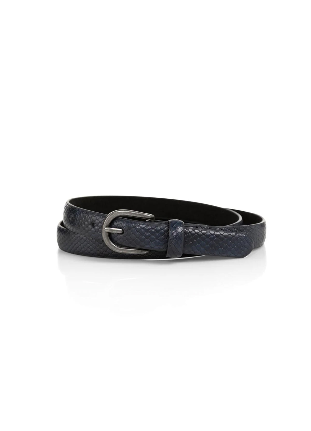 Thin Snake Belt : Navy Blazer Blue 93923