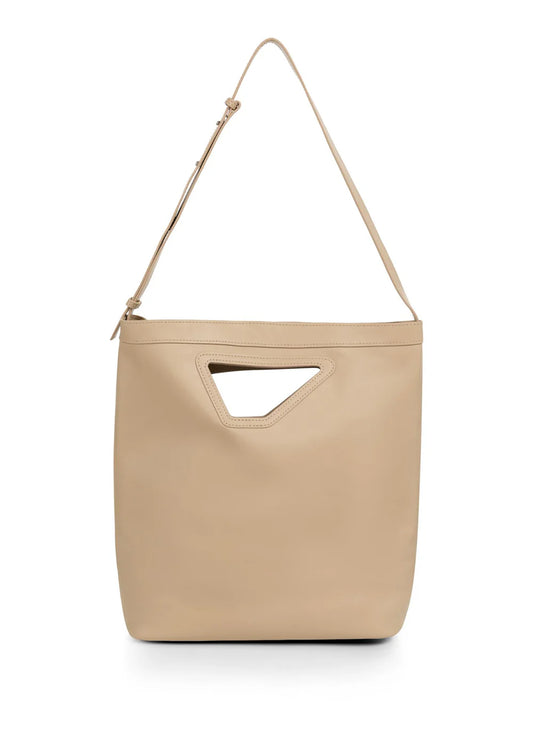 Leather Fold Bag : Kit Beige 99044