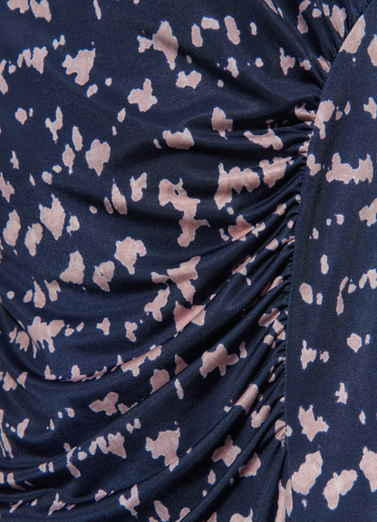 Dress : Navy Blue-36