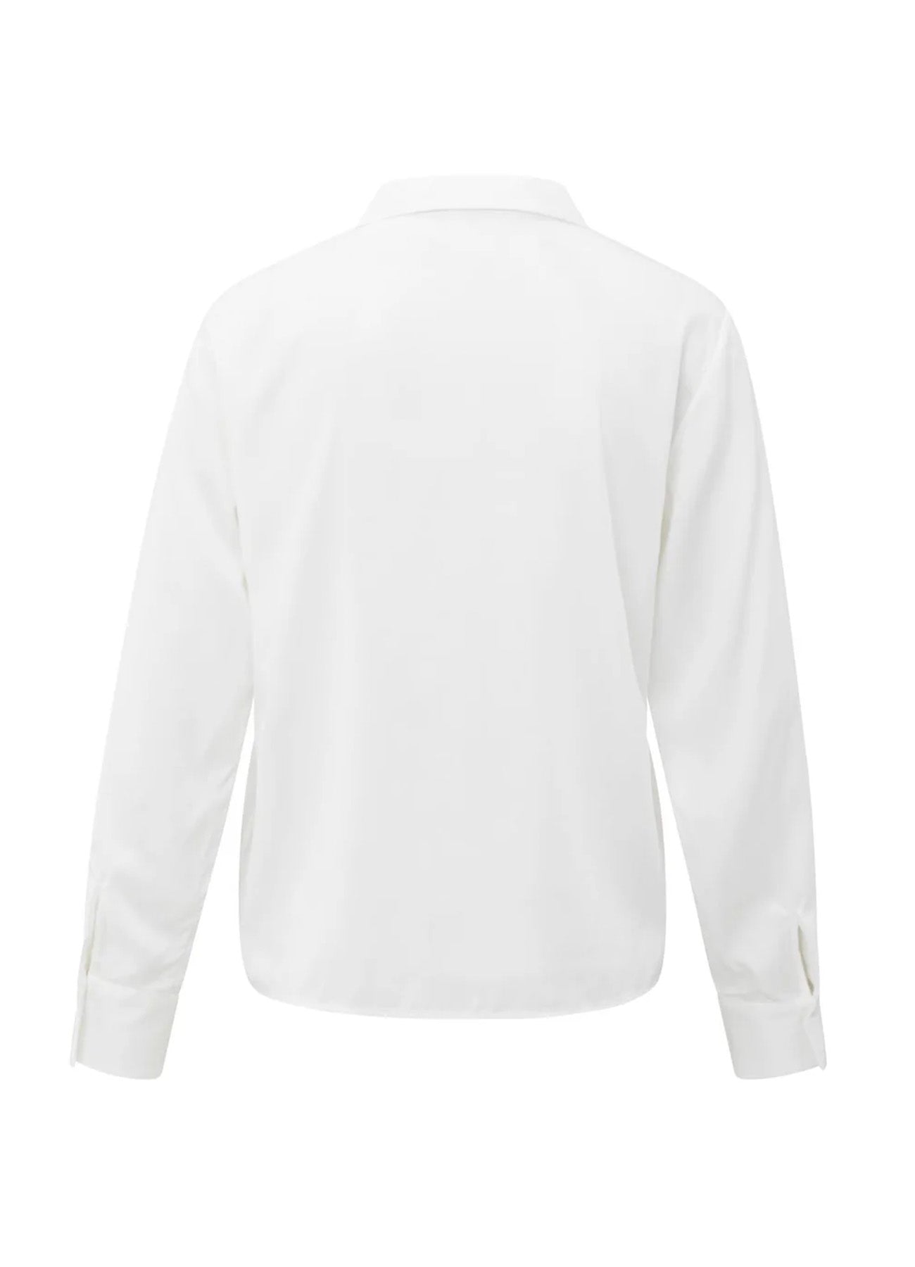 Blouse With Bow Collar : Pure White 715041