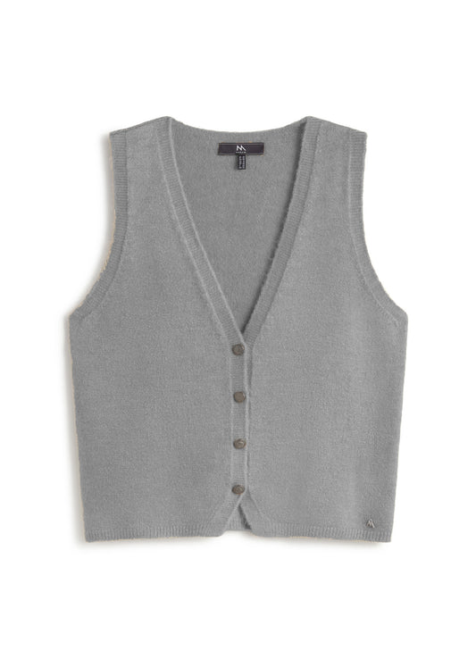 Vest - Knit : Grey-21