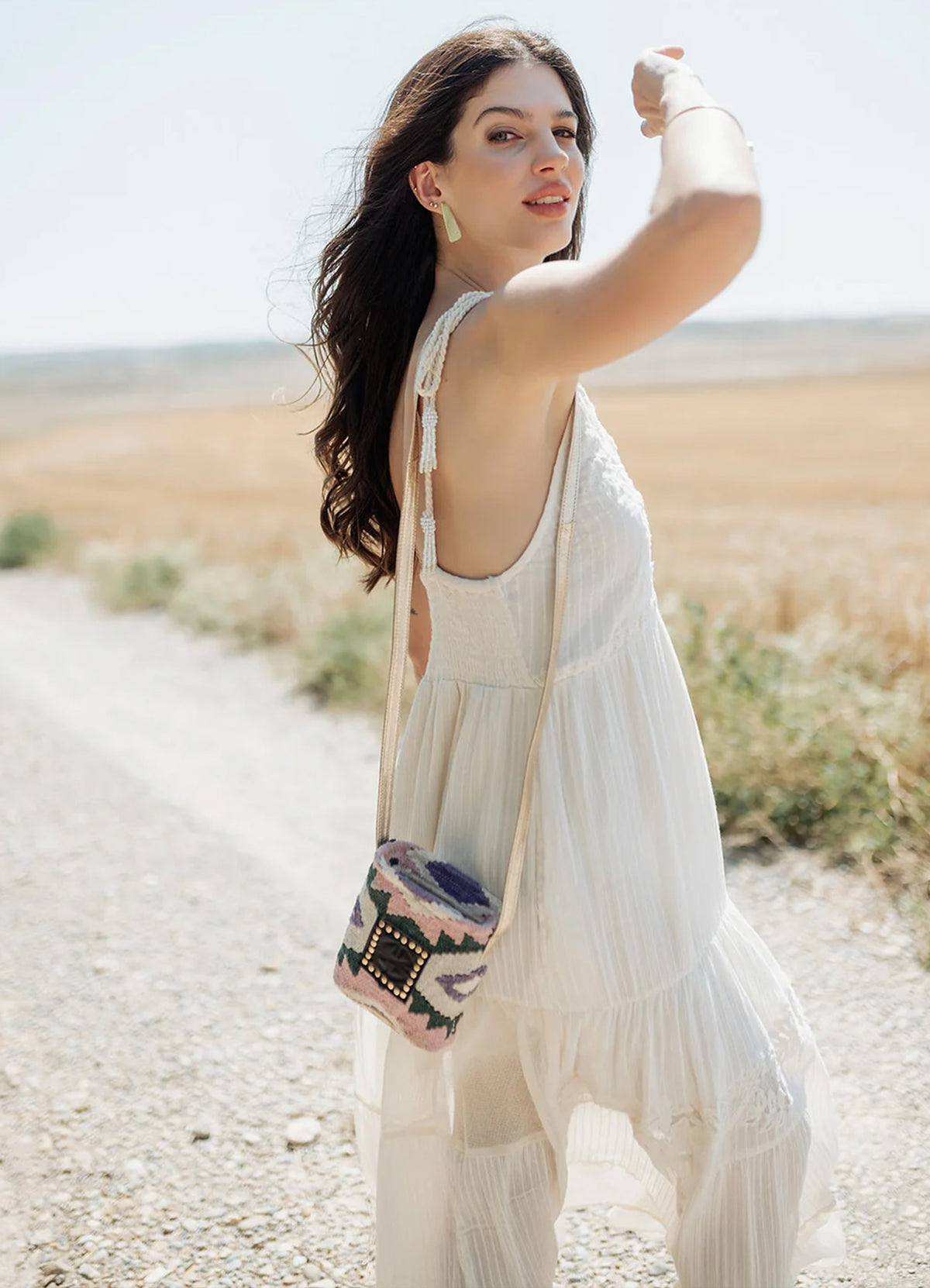 Habana Crossbody : Green/Lilac