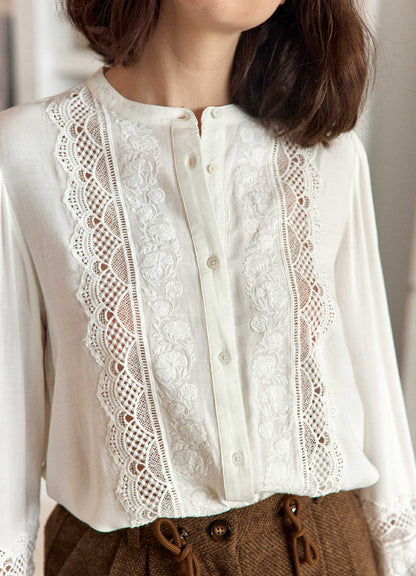 Blouse : 11-Ecru