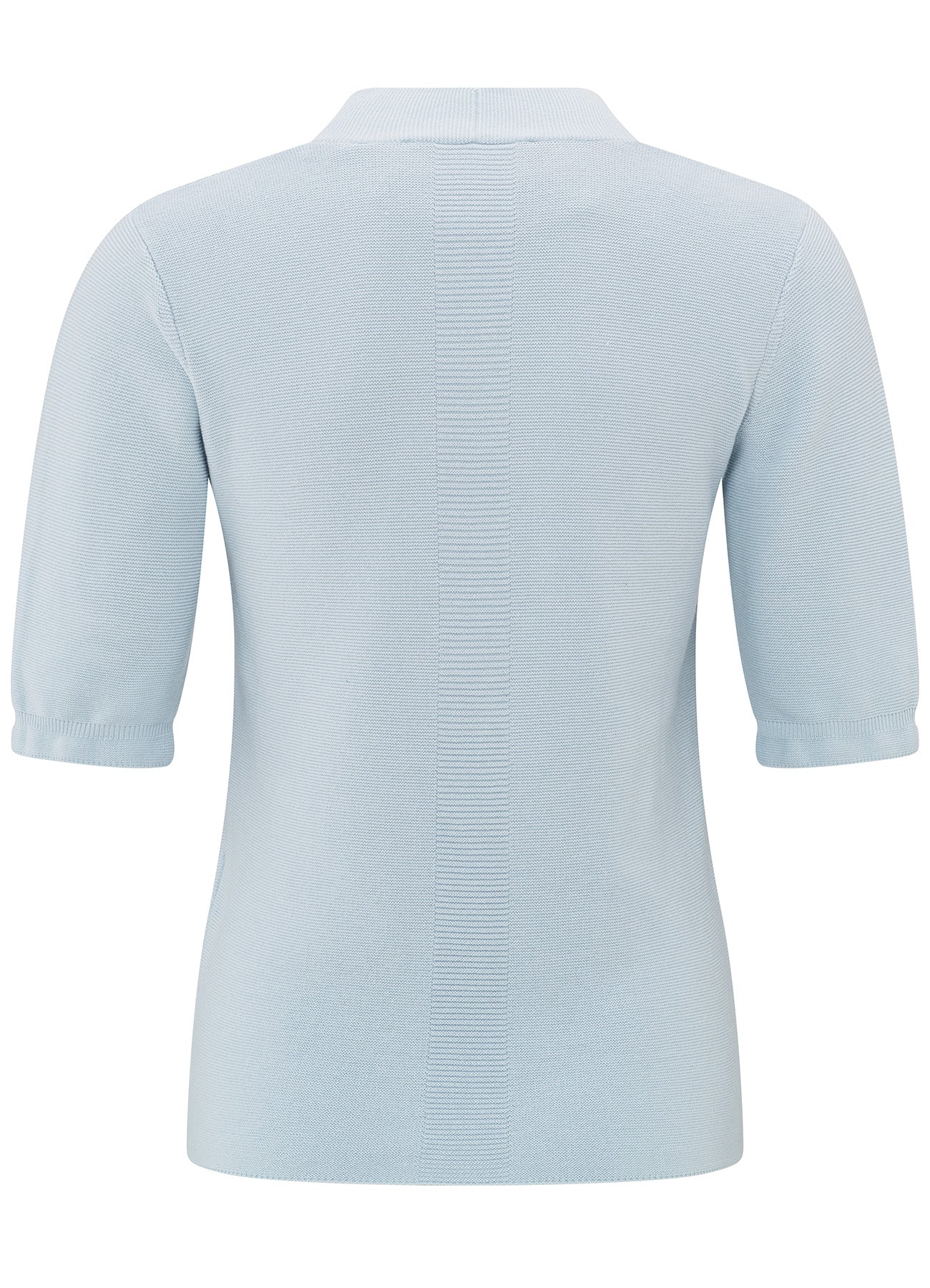 V-Neck Short Sleeve Sweater : Gray Dawn Blue 44106